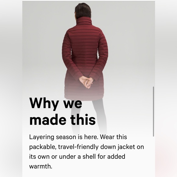 lululemon athletica Burgundy Puffer Jacket - Picture 7 of 10